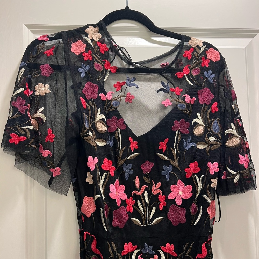 Anthropologie Black Textured Dress